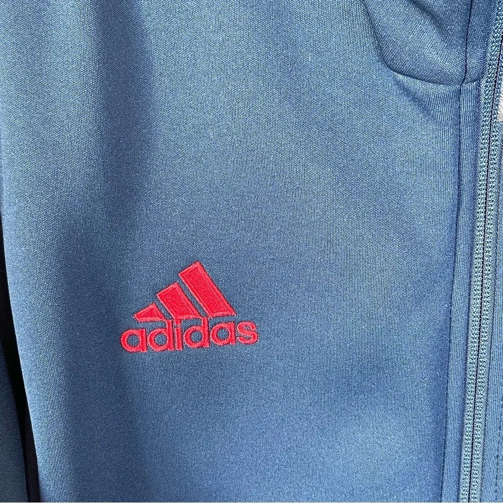 Adidas Real Salt Lake soccer MLS full zip jacket blue men’s size large‎